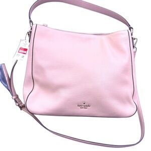 Kate Spade Pink Shoulder Bag with Silver Accents